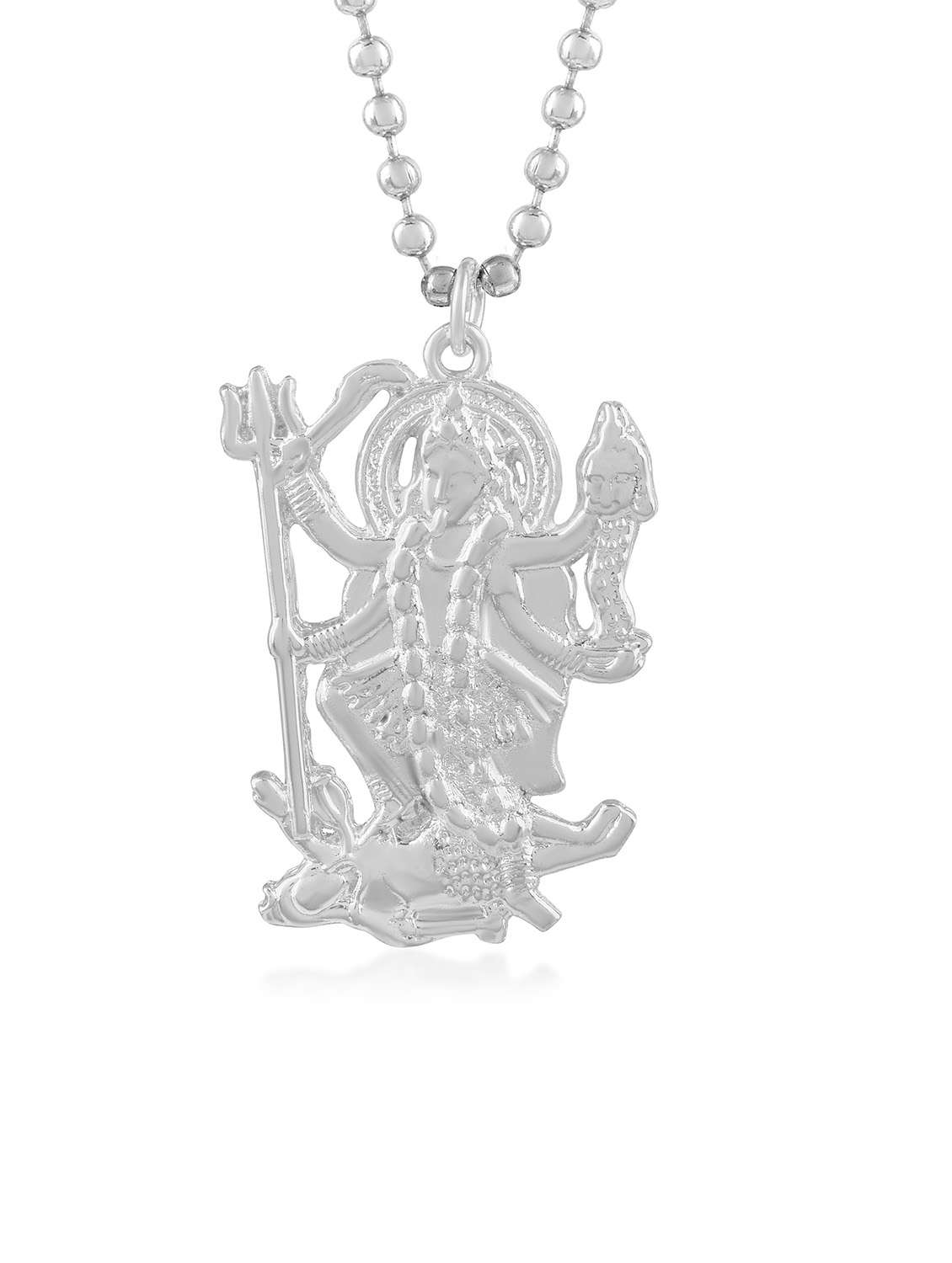 men silver plated pendant  - 19696638 -  Standard Image - 2