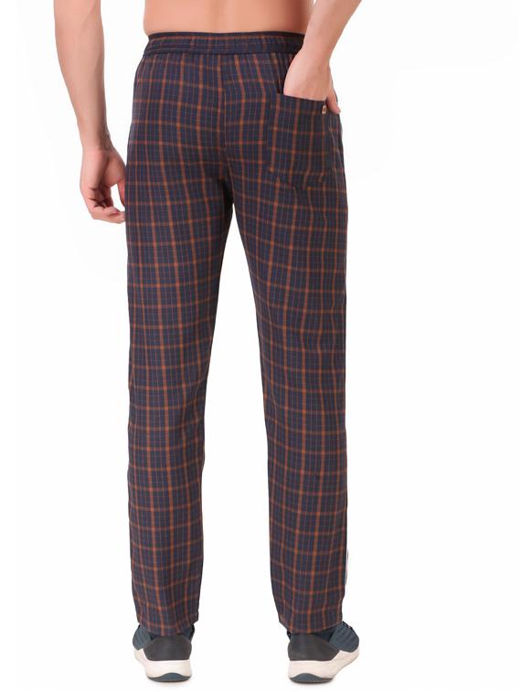 multi colored cotton blend full length track pant - 19696984 - Standard Image - 2