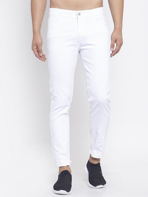 men solid slim fit plain jean - 19697411 -  Standard Image - 0