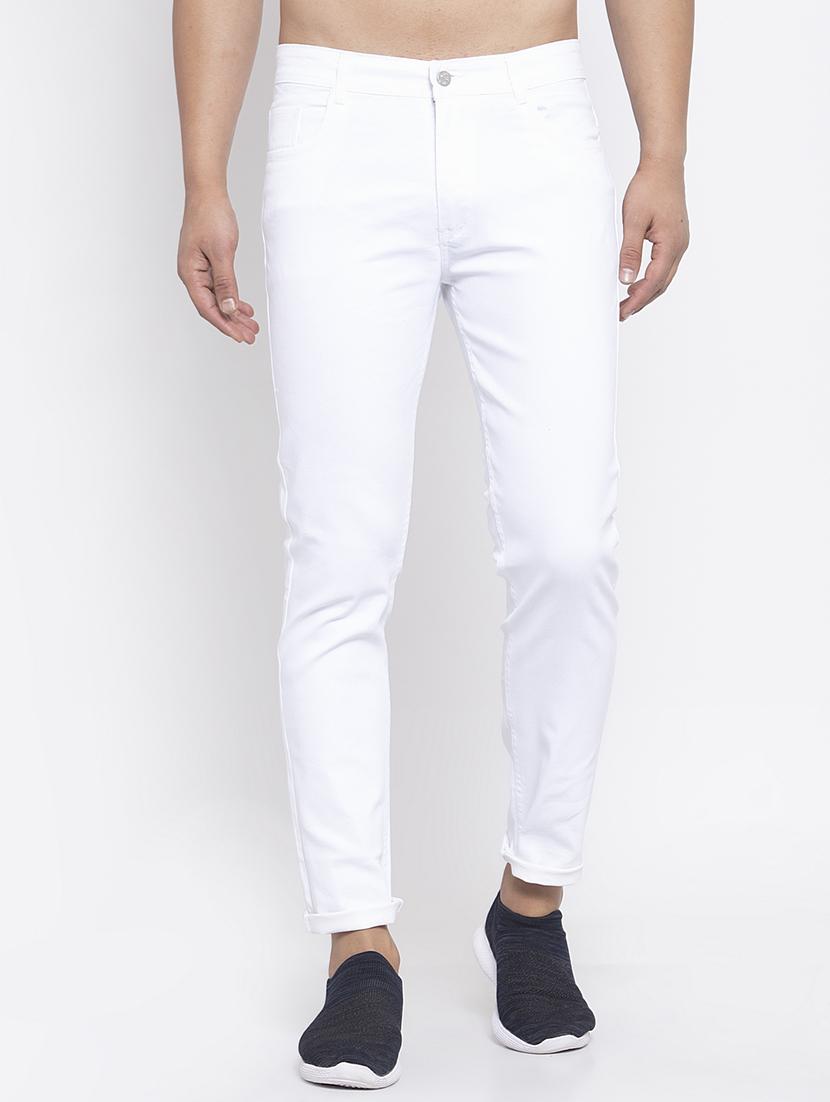 men solid slim fit plain jean - 19697411 -  Zoom Image - 0