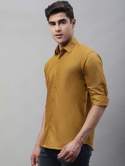 mens solid casual shirt - 19697930 -  Standard Image - 0