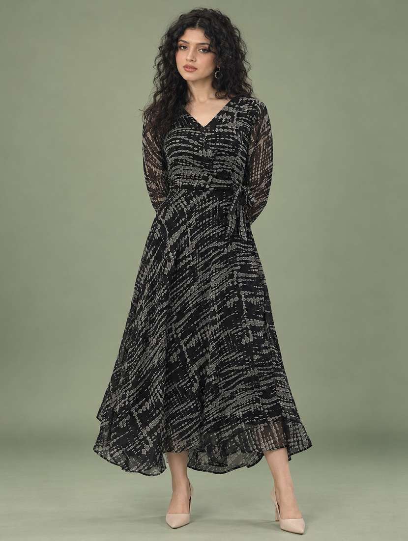 women's fit & flare abstract dress
