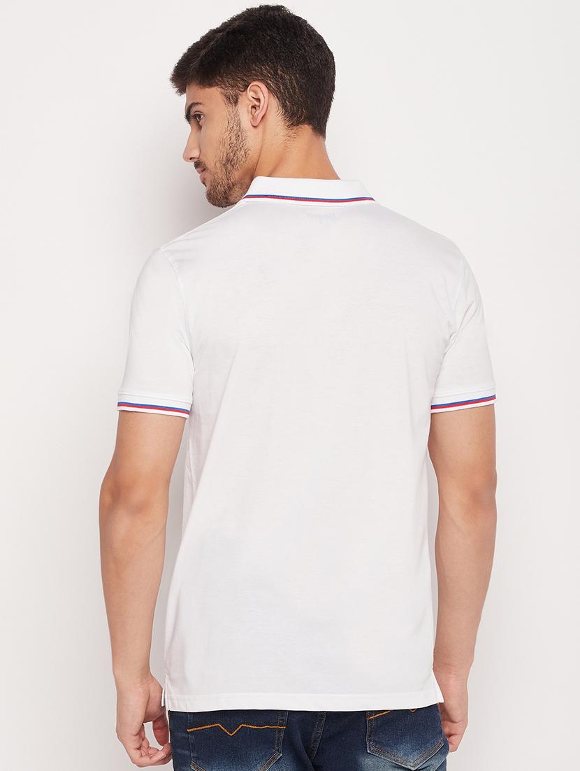 men white regular fit solid polo t-shirt - 19698750 - Standard Image - 2