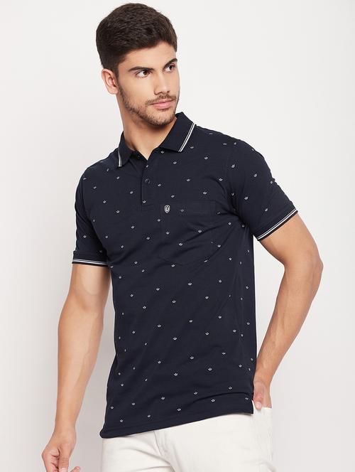 polo neck printed polo t-shirt - 19698756 - Standard Image - 0