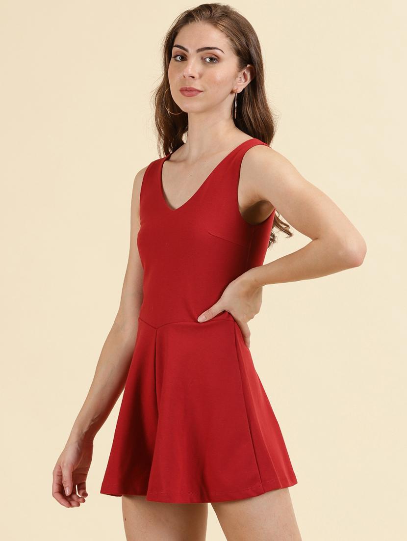 women's solid dress - 19698835 - Standard Image - 2