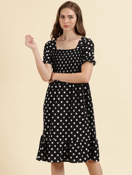 women's tiered dress geometric dress - 19698844 -  Standard Image - 0