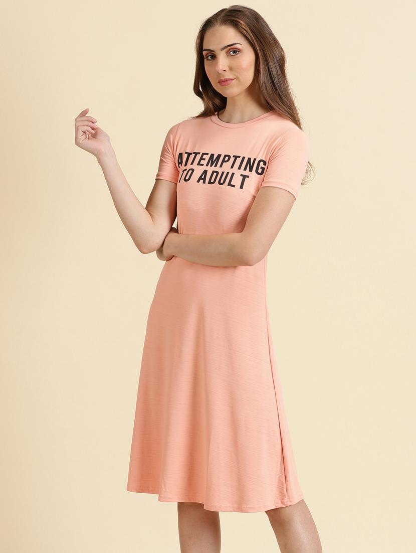 women's typography dress - 19698849 - Standard Image - 2