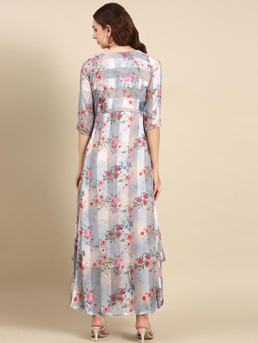 women's layered floral dress - 19698853 - Standard Image - 2