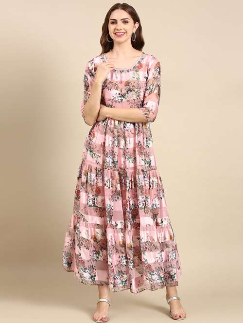 women's fit & flare floral dress - 19698854 -  Standard Image - 0