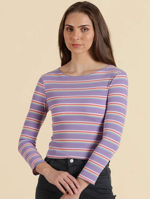 women's straight boat neck top - 19699039 - Standard Image - 0
