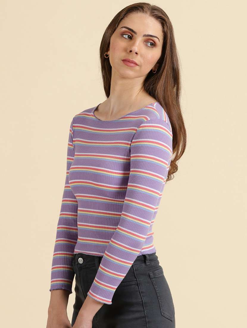 women's straight boat neck top - 19699039 - Standard Image - 2