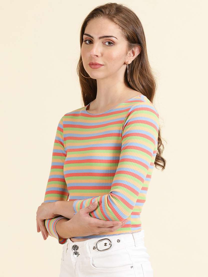 women's crop boat neck top - 19699040 -  Standard Image - 2