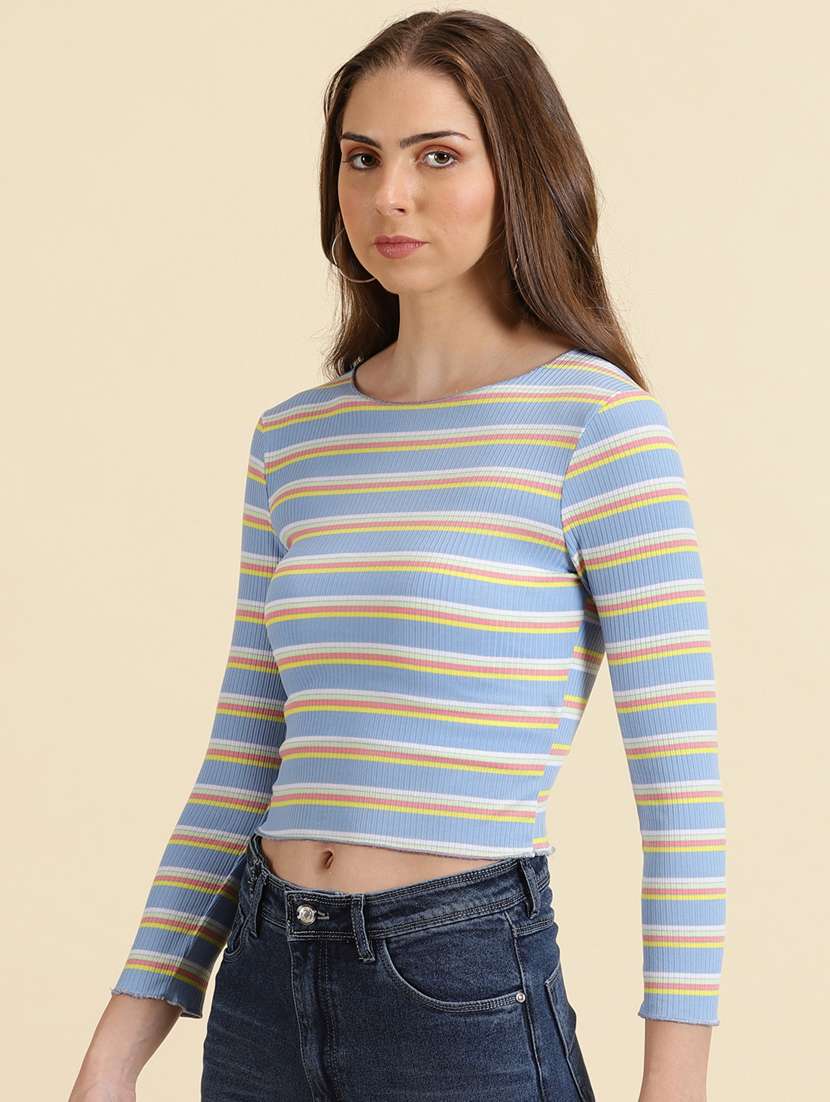 women's crop boat neck top - 19699041 -  Standard Image - 2