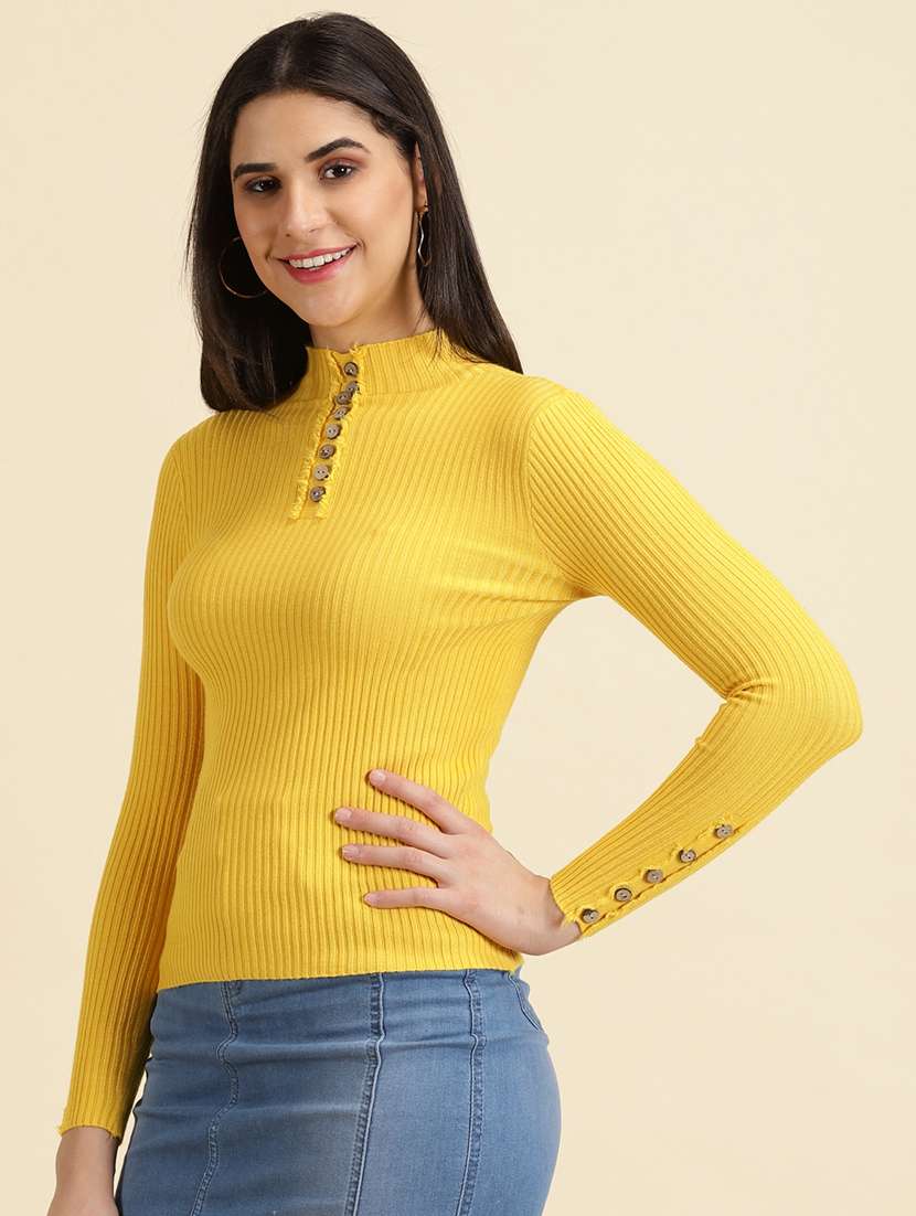 women's straight high neck top - 19699074 -  Standard Image - 2