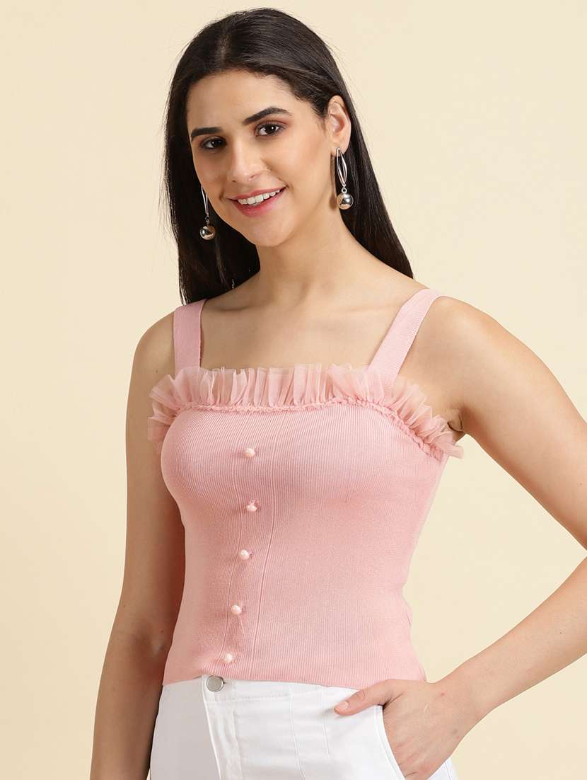 women's crop square neck top - 19699079 -  Standard Image - 2