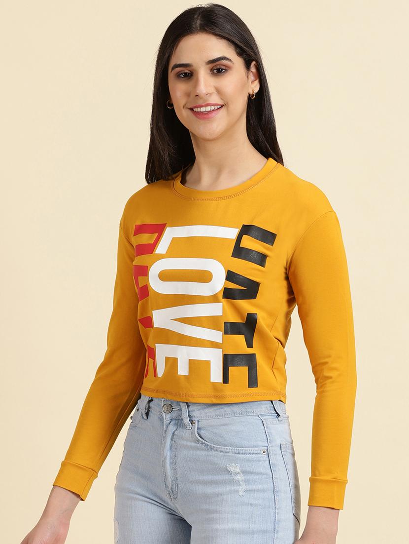 women's straight round neck top - 19699115 - Standard Image - 2
