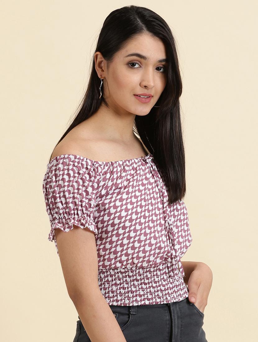 women's white off shoulder top - 19699135 - Standard Image - 2