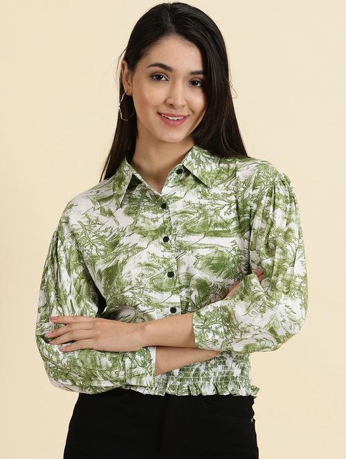 women's blouson collared top - 19699178 -  Standard Image - 0
