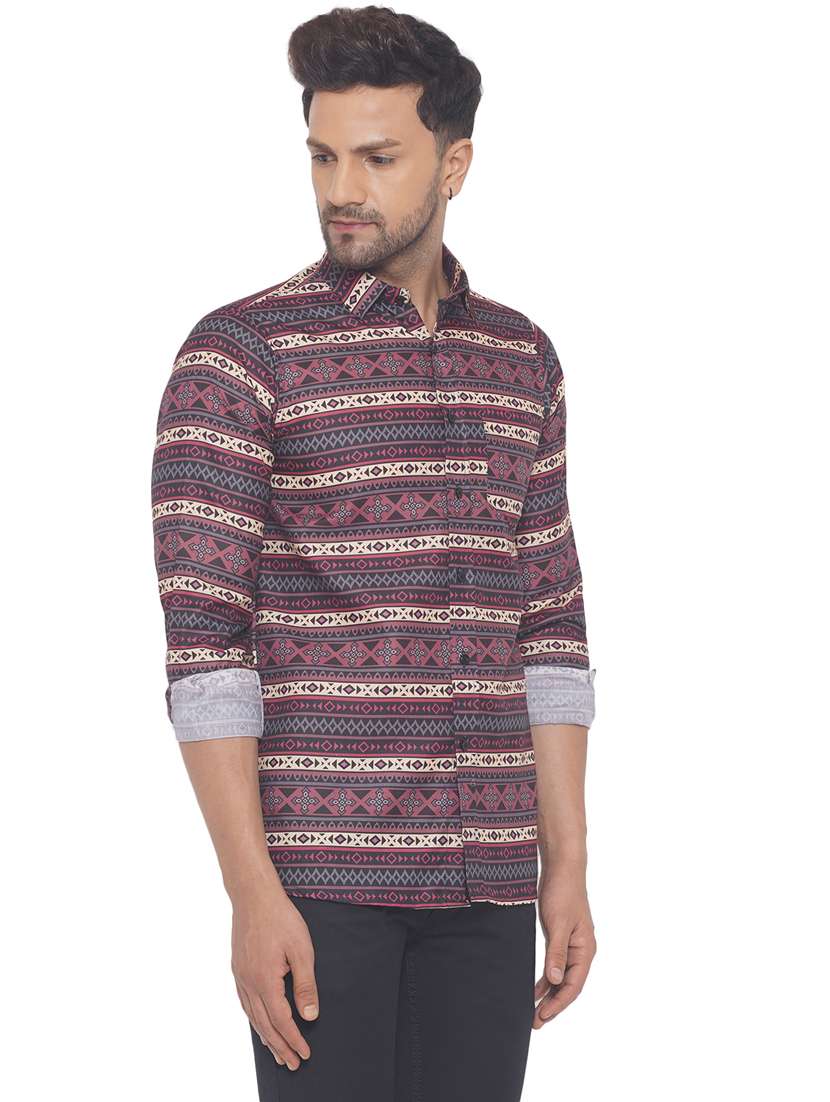 mens aztec casual shirt - 19699206 -  Standard Image - 2