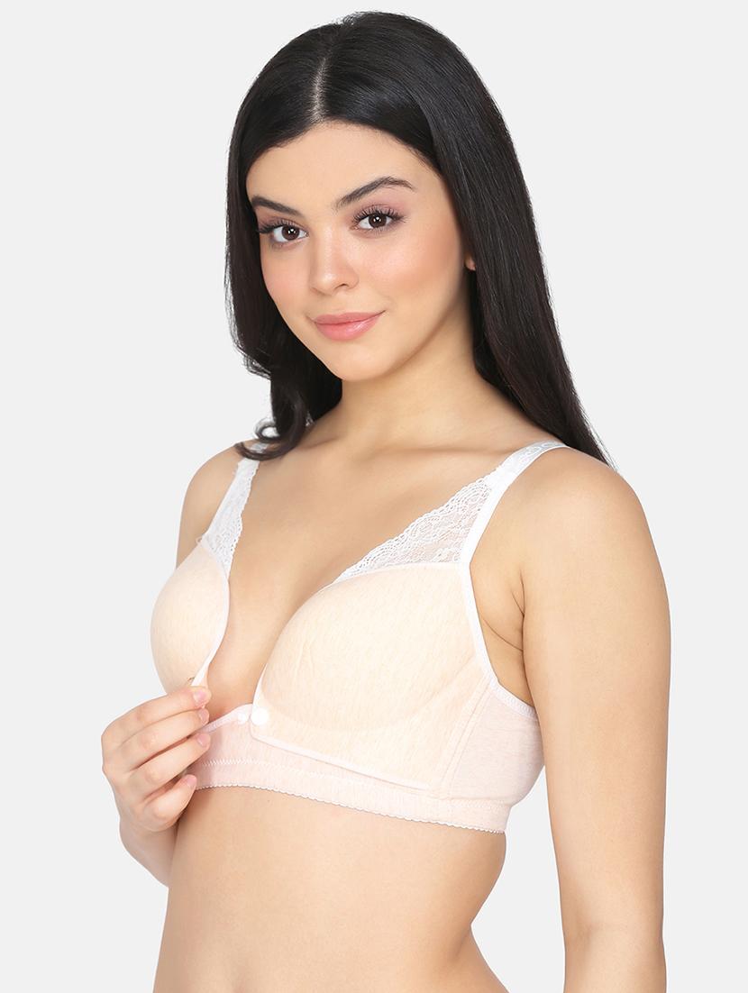 beige nylon maternitynursing bra - 19699266 - Standard Image - 2
