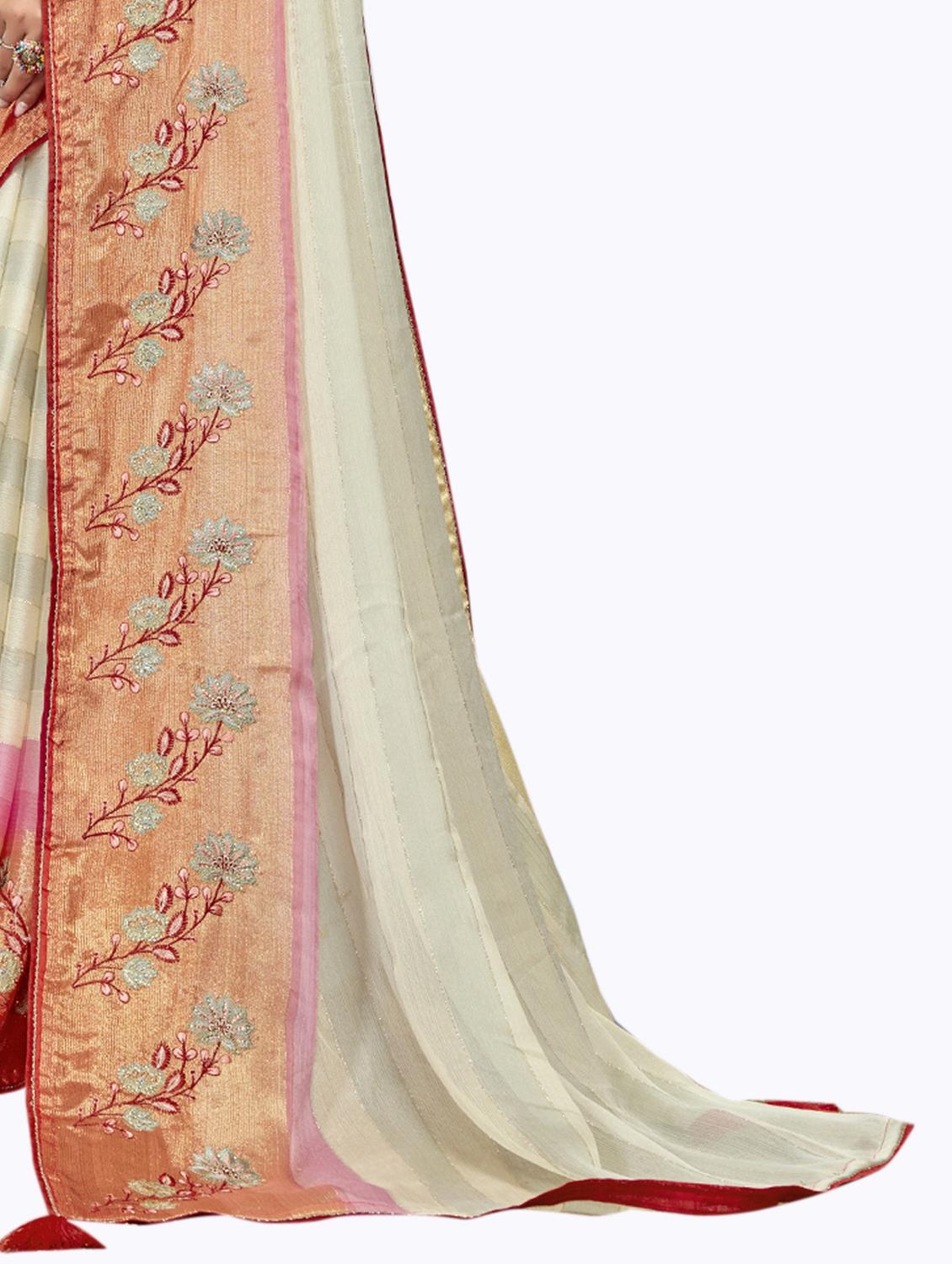 self designed woven saree with blouse - 19700002 - Standard Image - 2