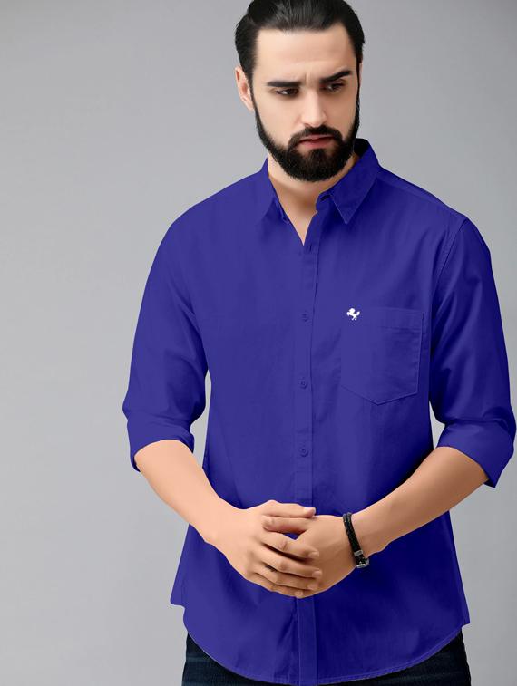 mens solid casual shirt