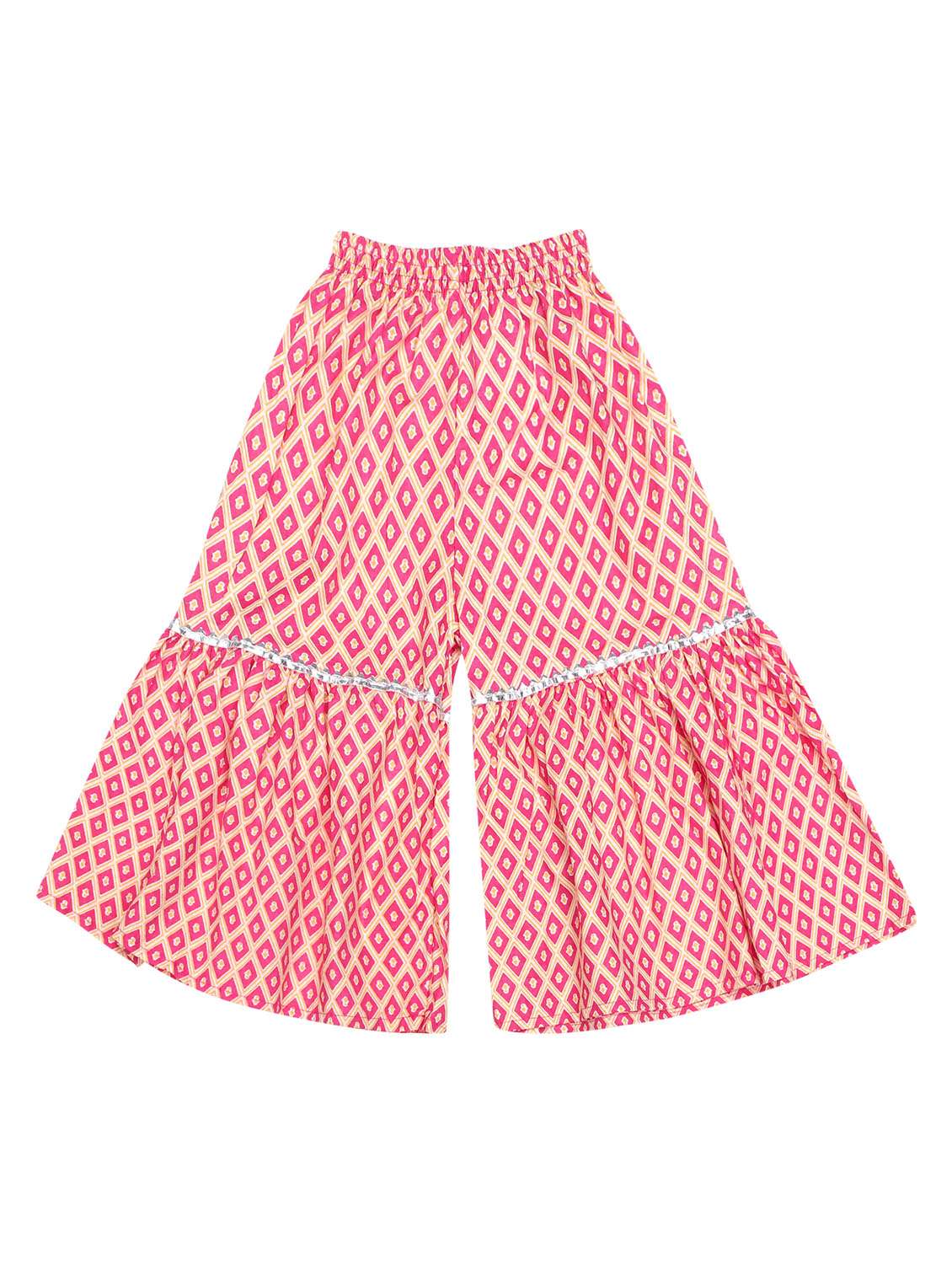 pink printed kurta sharara set - 19701260 - Standard Image - 2