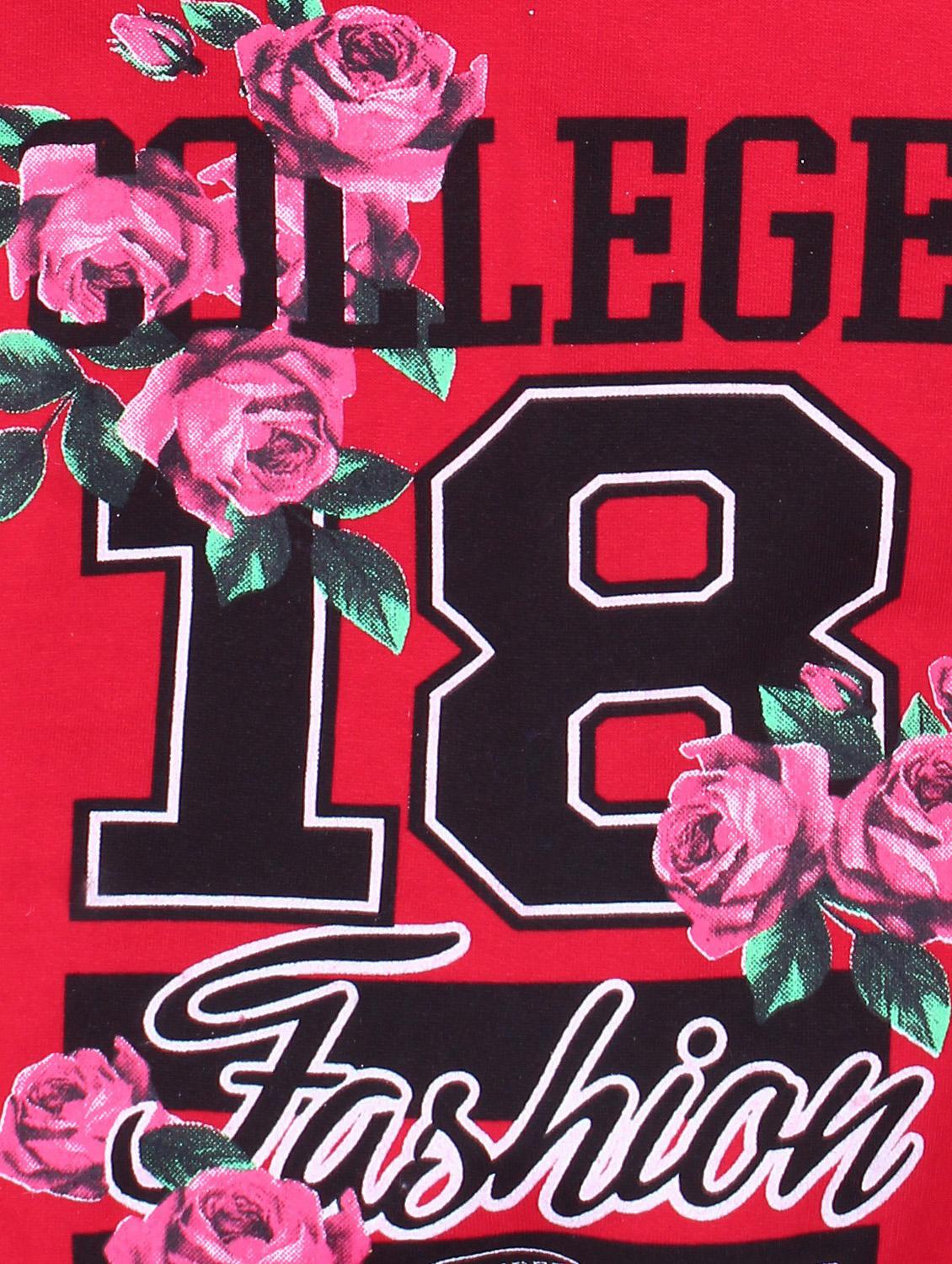 front print hood neck sweatshirt - 19701294 - Standard Image - 2