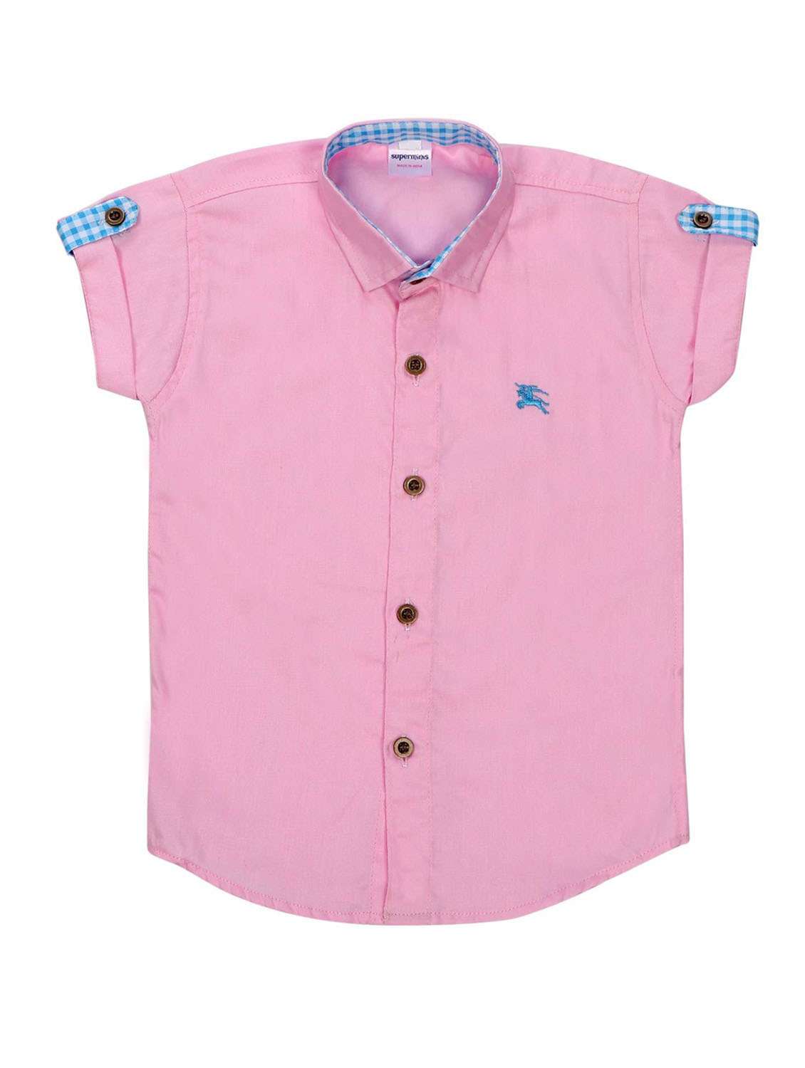 boys pink cotton shirt