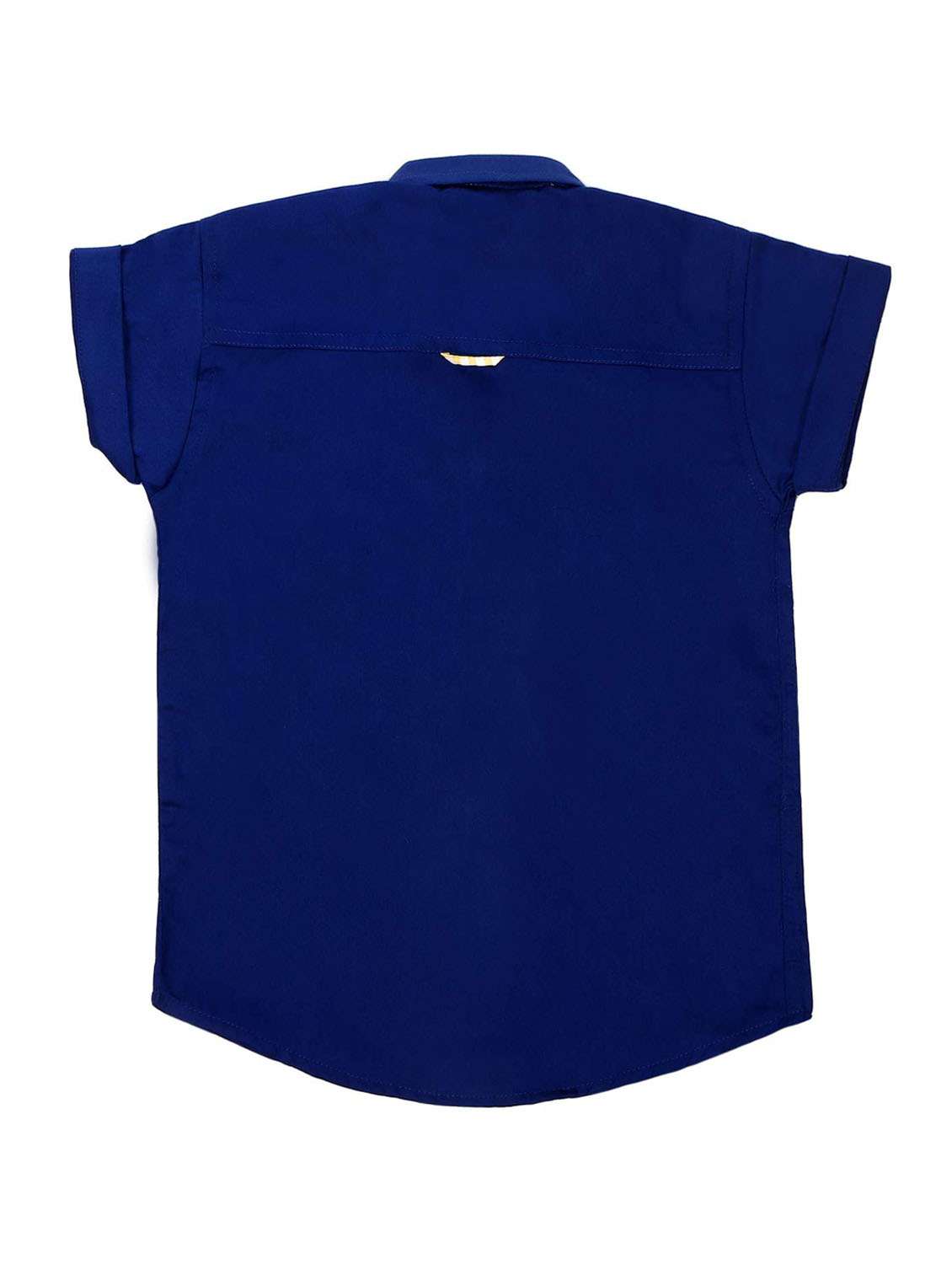 boys navy blue cotton shirt - 19701315 - Standard Image - 2