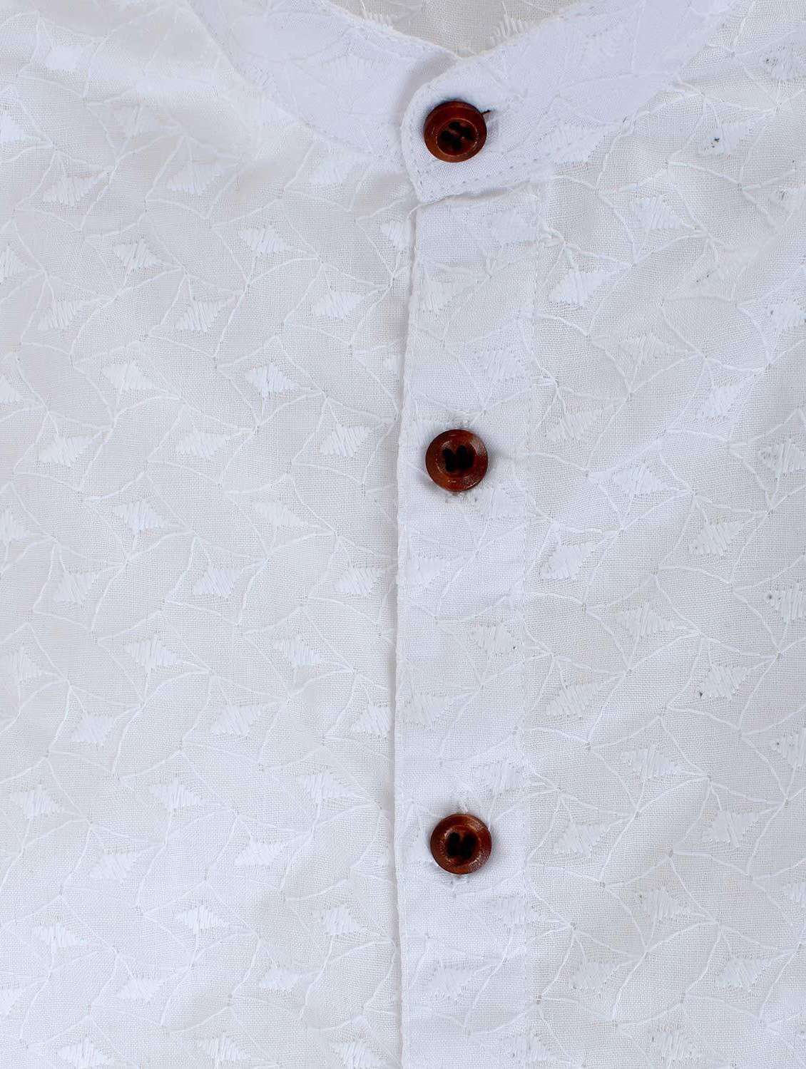boys white embroidered shirt - 19701324 - Standard Image - 2