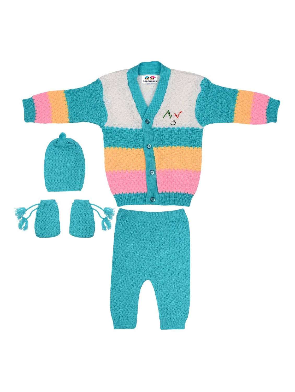boys color block full length set with cap