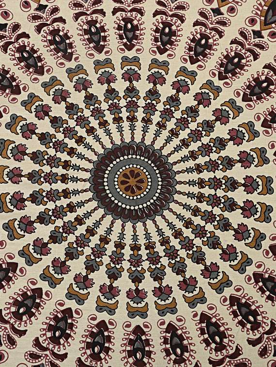 indhome life multicolor pure cotton set of 6 pcs jaipuri traditional pattern diwan set - 19701375 - Standard Image - 2