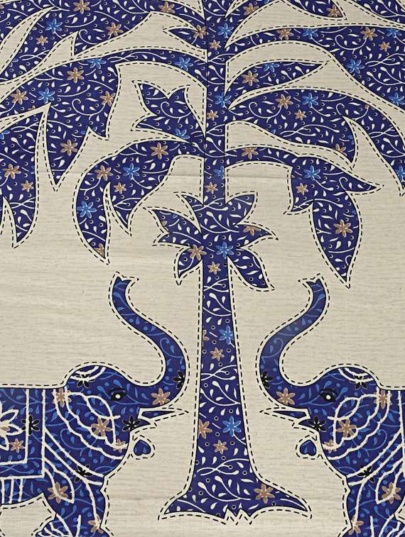 indhome life multicolor pure cotton set of 6 pcs jaipuri traditional pattern diwan set - 19701378 - Standard Image - 2