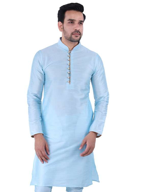mandarin neck solid medium kurta