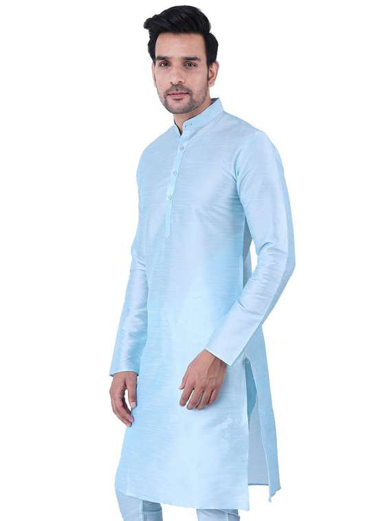 mandarin neck solid medium kurta