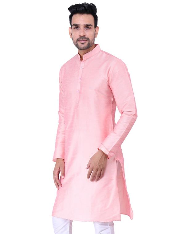 pink solid kurta pyjama set - 19702776 - Standard Image - 2