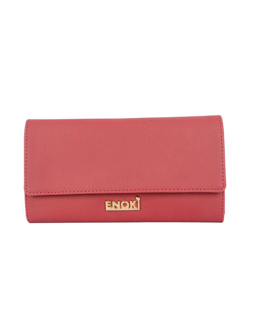 red pvc wallet