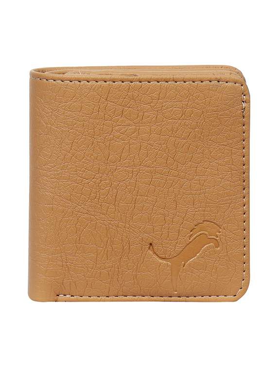 beige leatherette wallet
