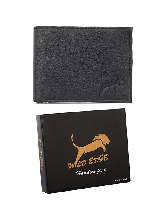 black leatherette wallet - 19707769 - Zoom Image - 0