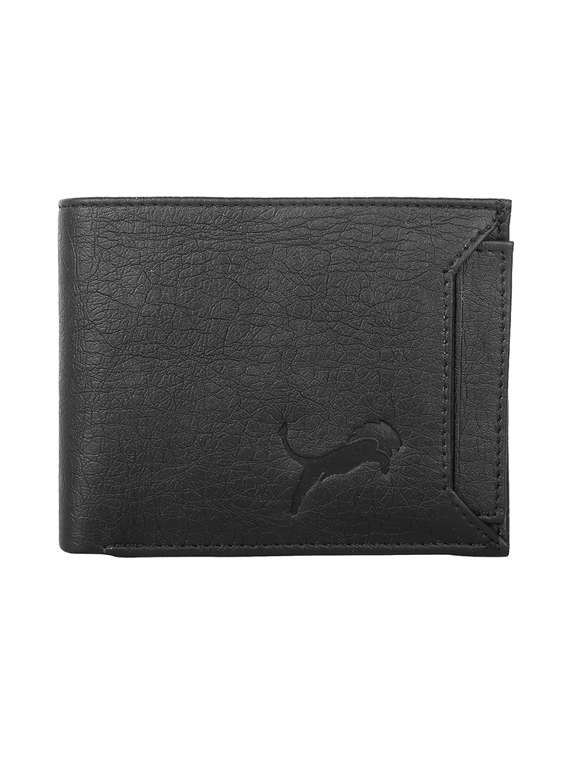 black leatherette wallet