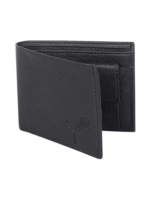 black leatherette wallet