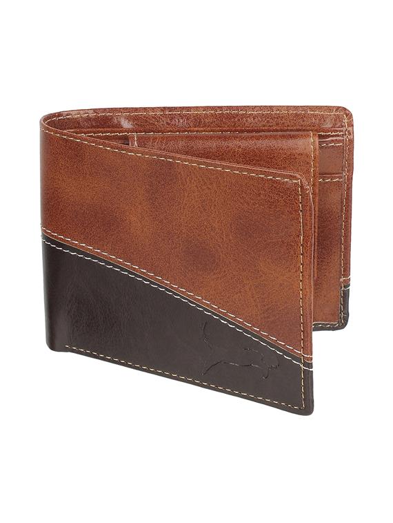 tanblack leatherette wallet - 19707788 -  Zoom Image - 0