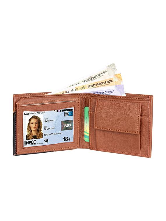 tan leatherette wallet - 19707793 - Standard Image - 2