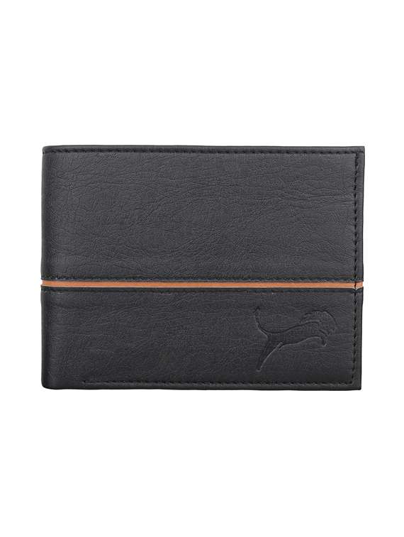 black leatherette wallet