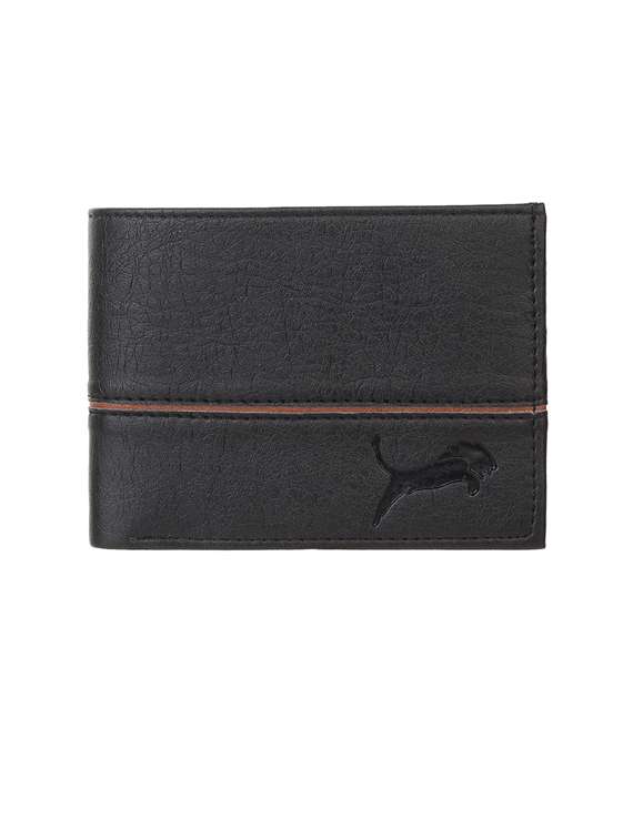 black leatherette wallet