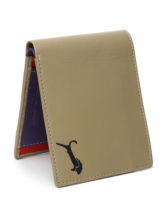 khaki genuine leather wallet - 19707841 - Standard Image - 2