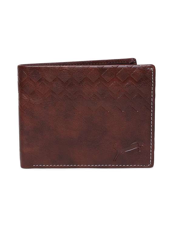 brown genuine leather wallet