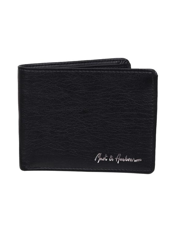 black leatherette wallet - 19707923 - Zoom Image - 0