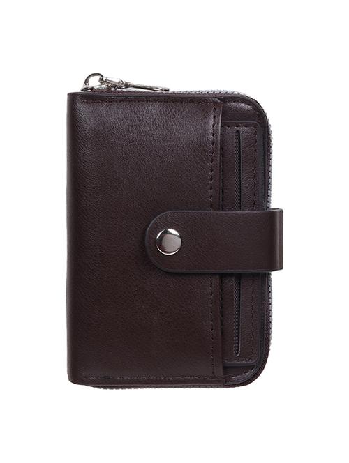 brown leatherette wallet - 19707951 - Standard Image - 0